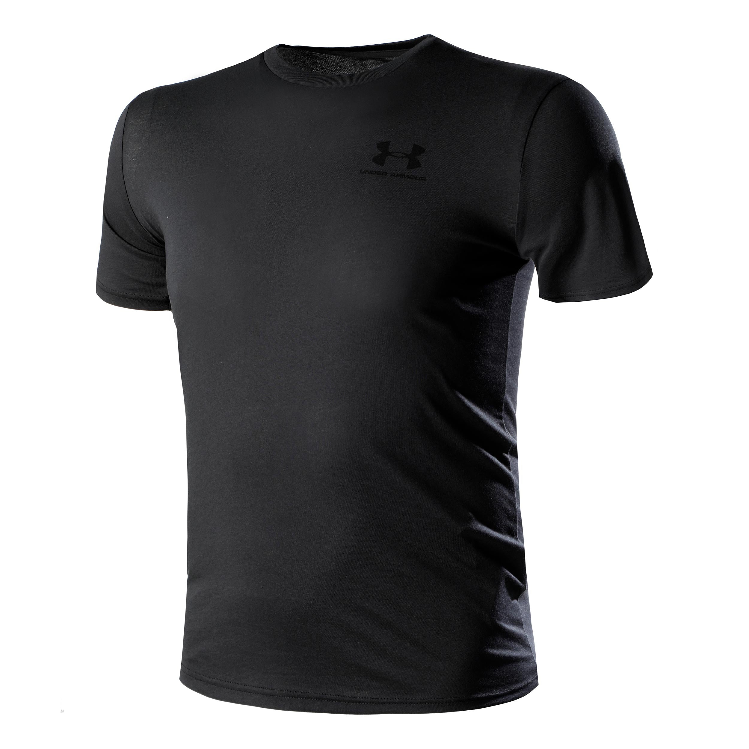 Under Armour Sportstyle Left Chest T-shirt Heren-Zwart