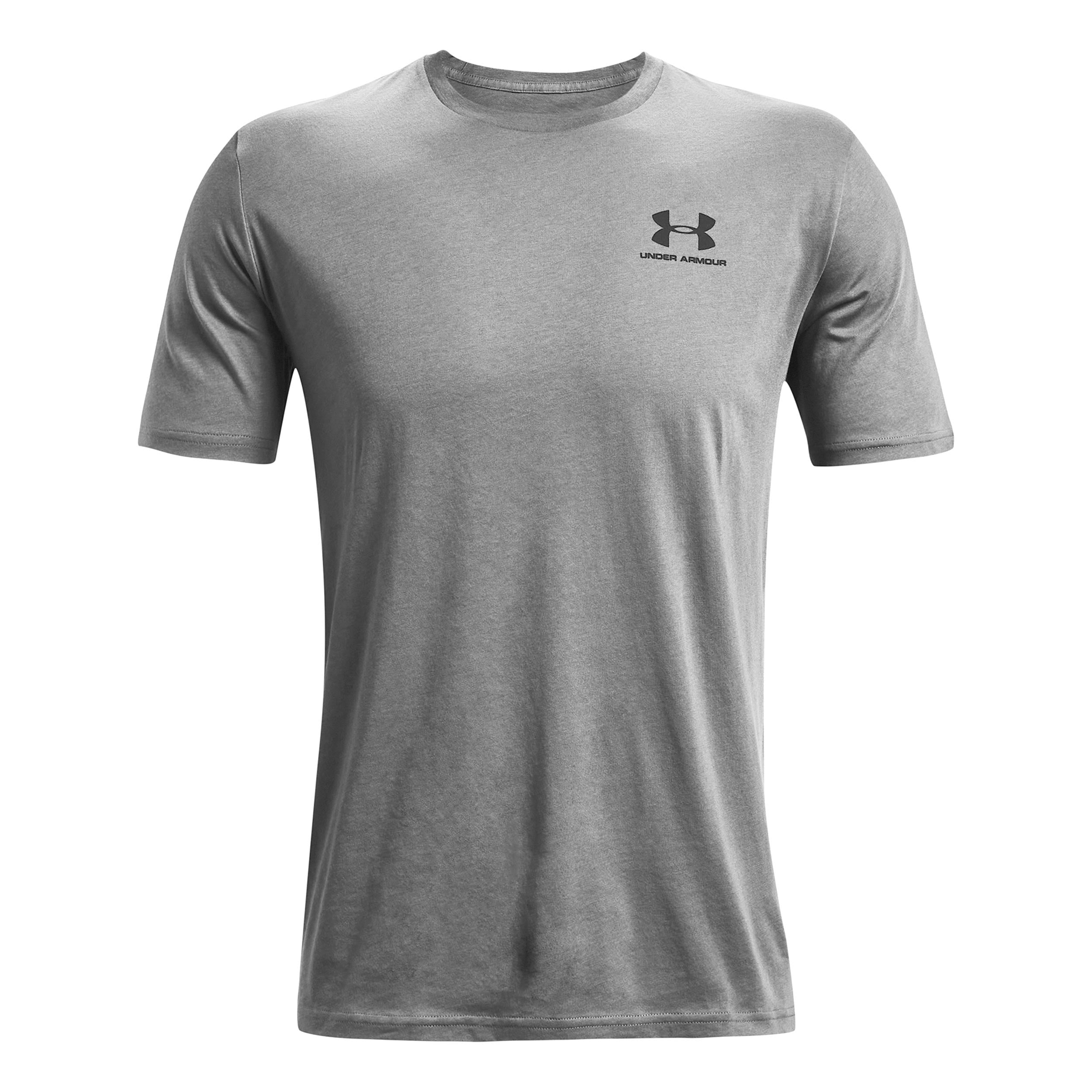 Under Armour Sportstyle Left Chest T-shirt Heren-Grijs,Zwart