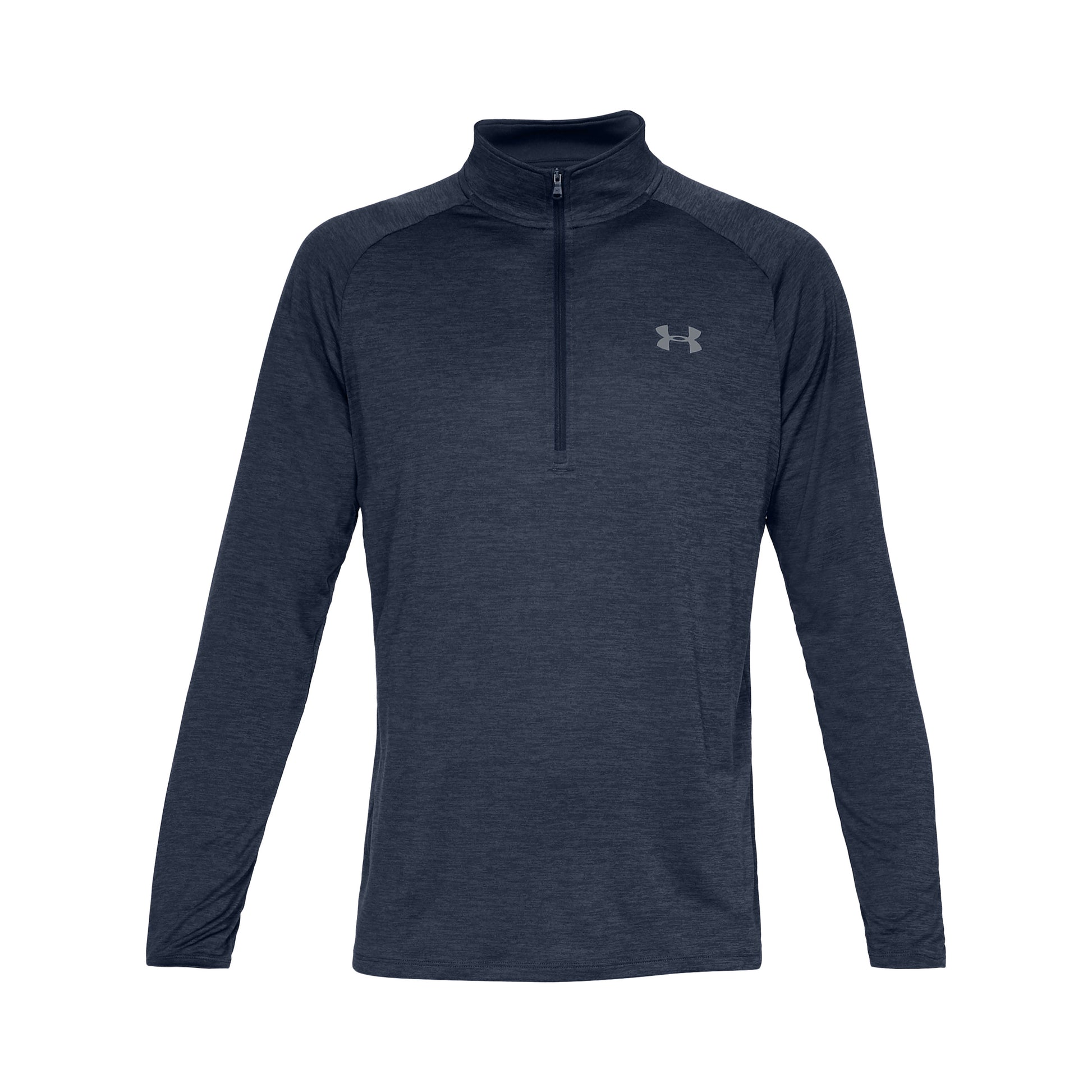Under Armour Tech 2.0 Half-Zip Longsleeve Heren-Donkerblauw,Lichtgrijs