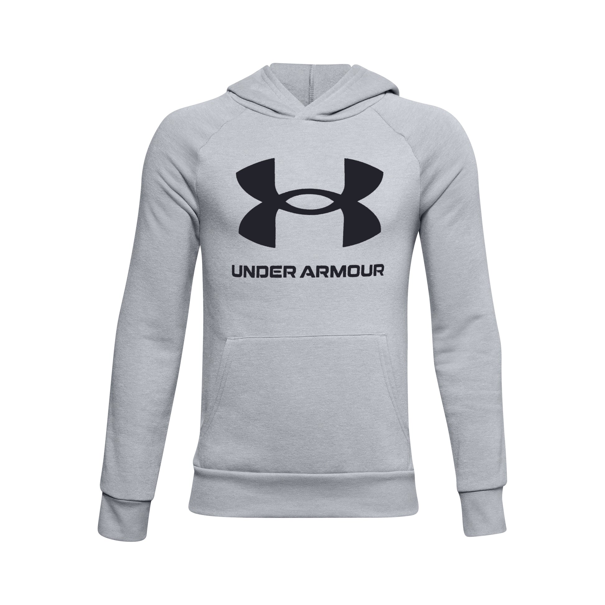 Under Armour Fleece Sweater met capuchon Jongens - lichtgrijs, zwart