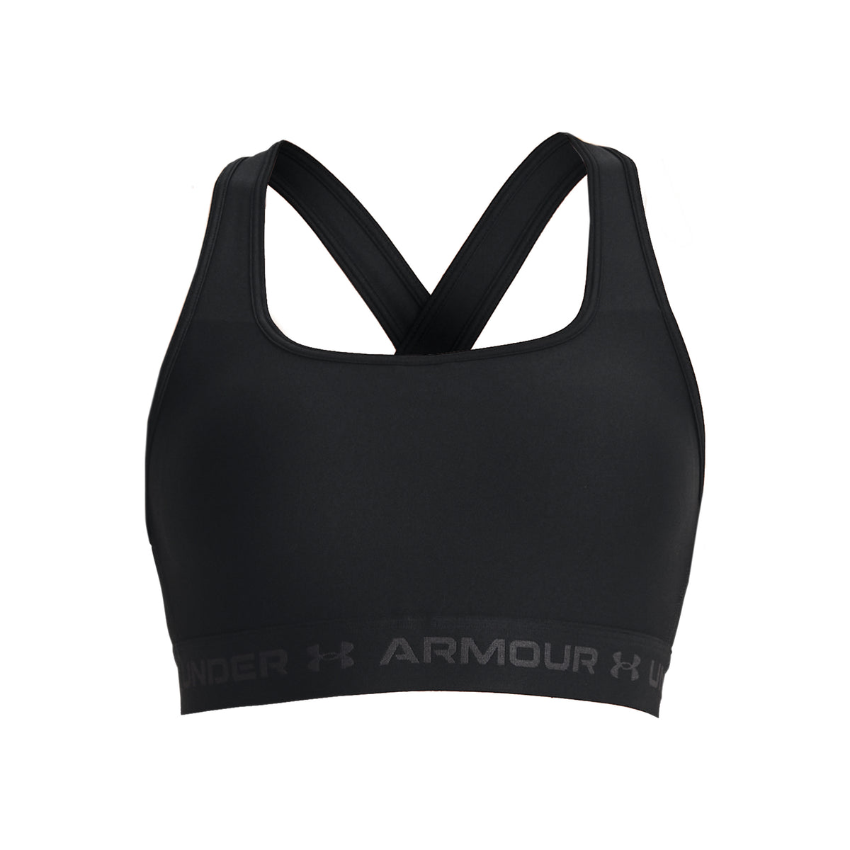 Under Armour Crossback Middle Sport-bh Dames - zwart, grijs