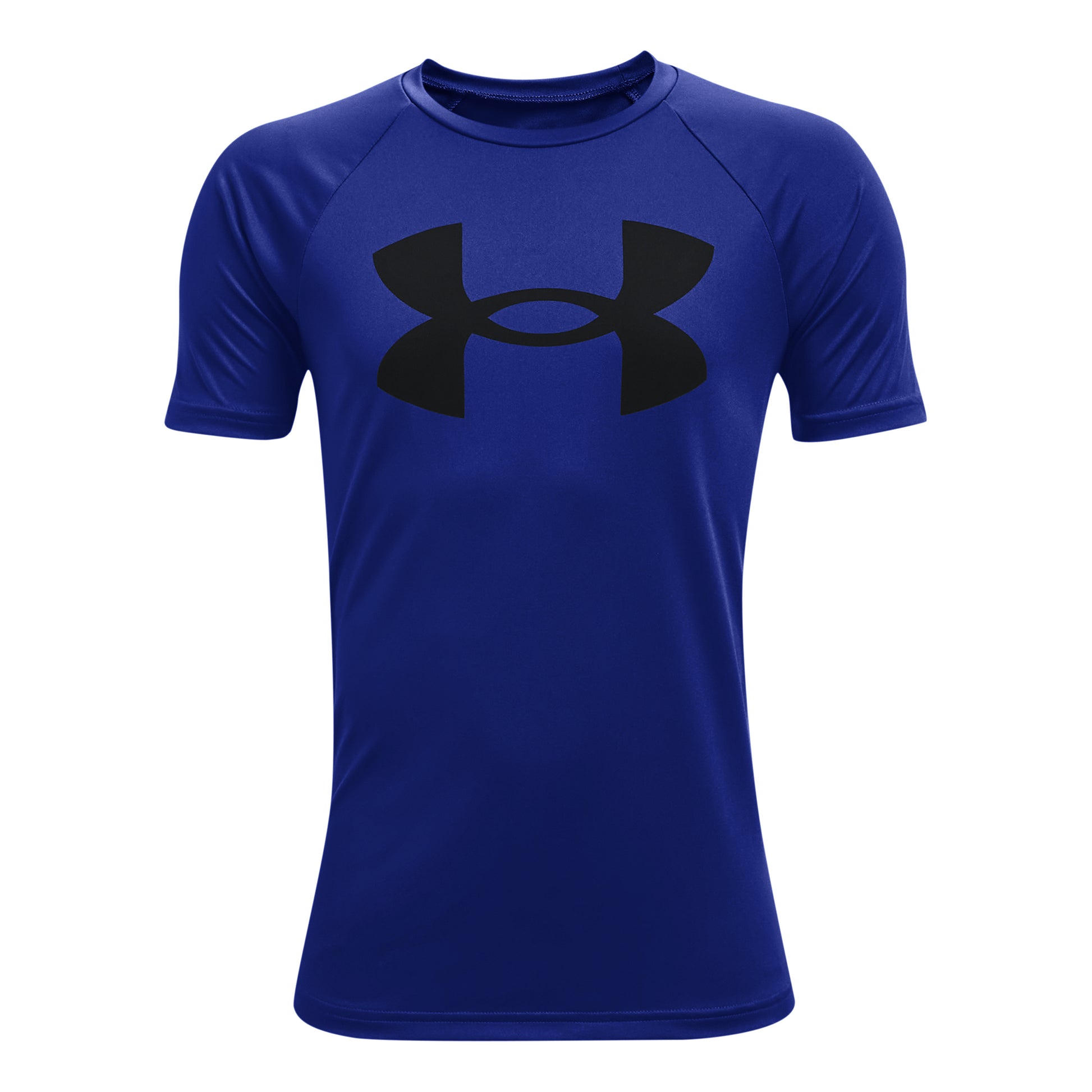 Under Armour Tech Big Logo T-shirt Jongens - blauw, zwart