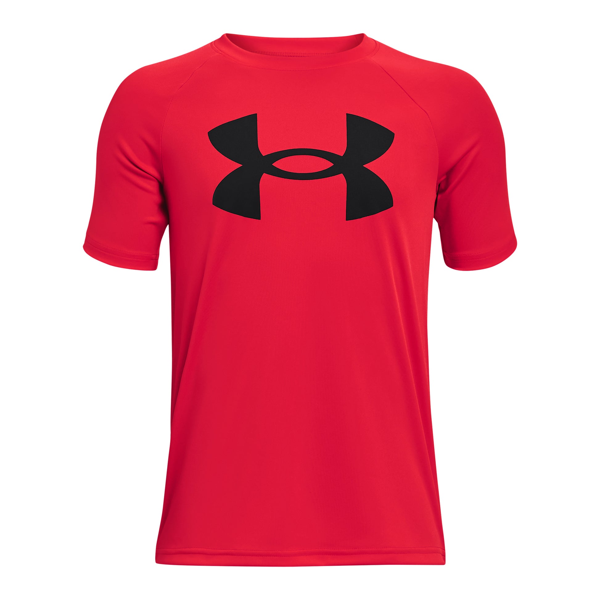 Under Armour Tech Big Logo T-shirt Jongens - rood, zwart