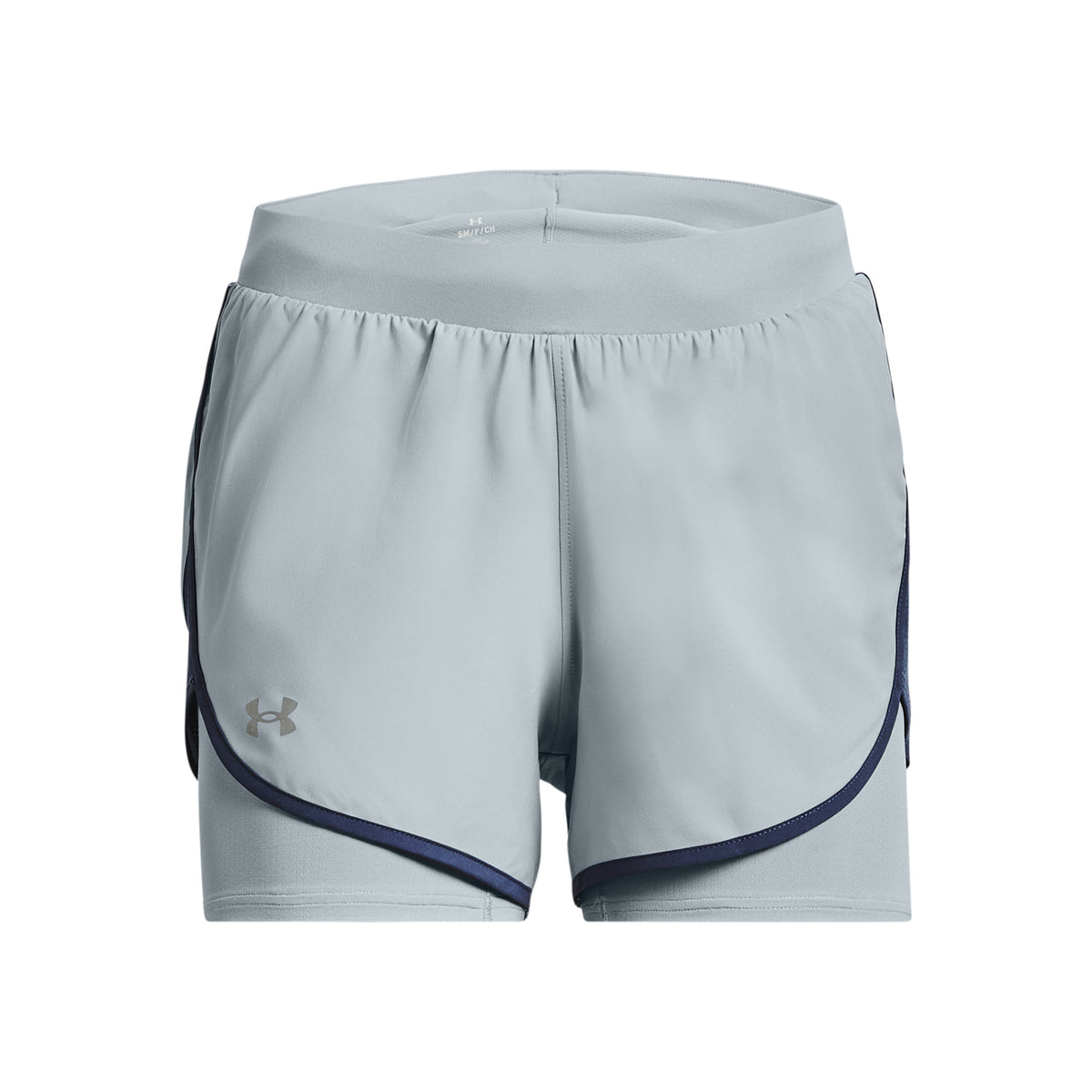 Under Armour Fly By Elite 2in1 Shorts Dames - lichtgrijs,