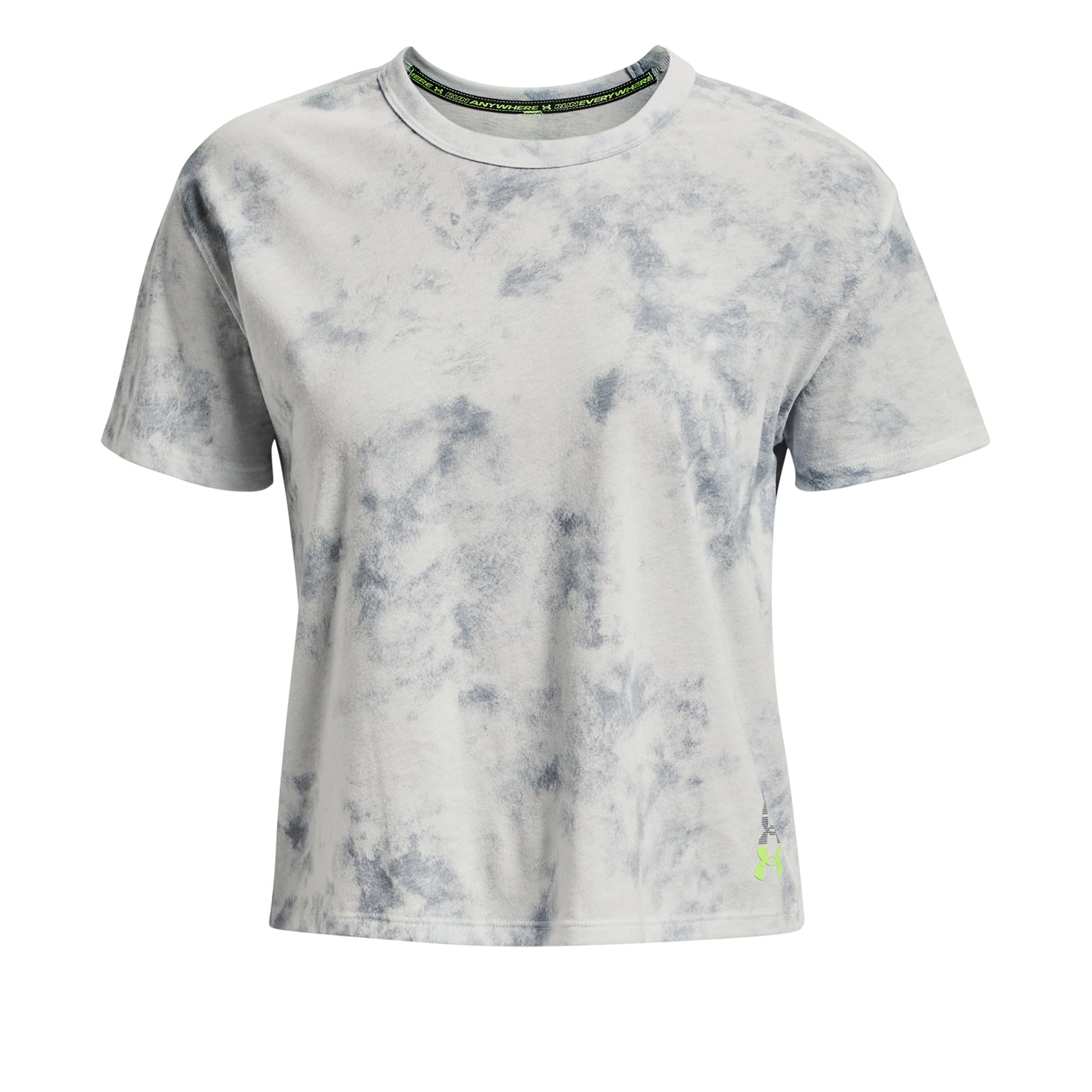 Under Armour Run Anywhere Graphic Hardloopshirt Dames - lichtgrijs, veelkleurig