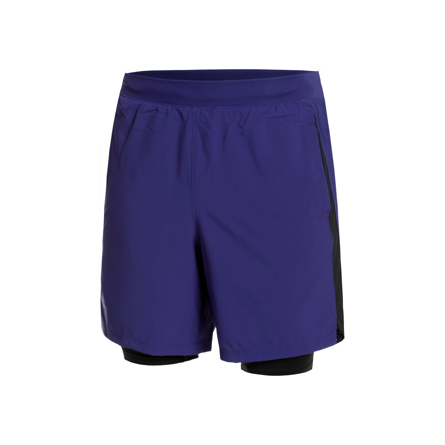 Under Armour Launch 7in 2in1 Shorts Heren - blauw, zwart