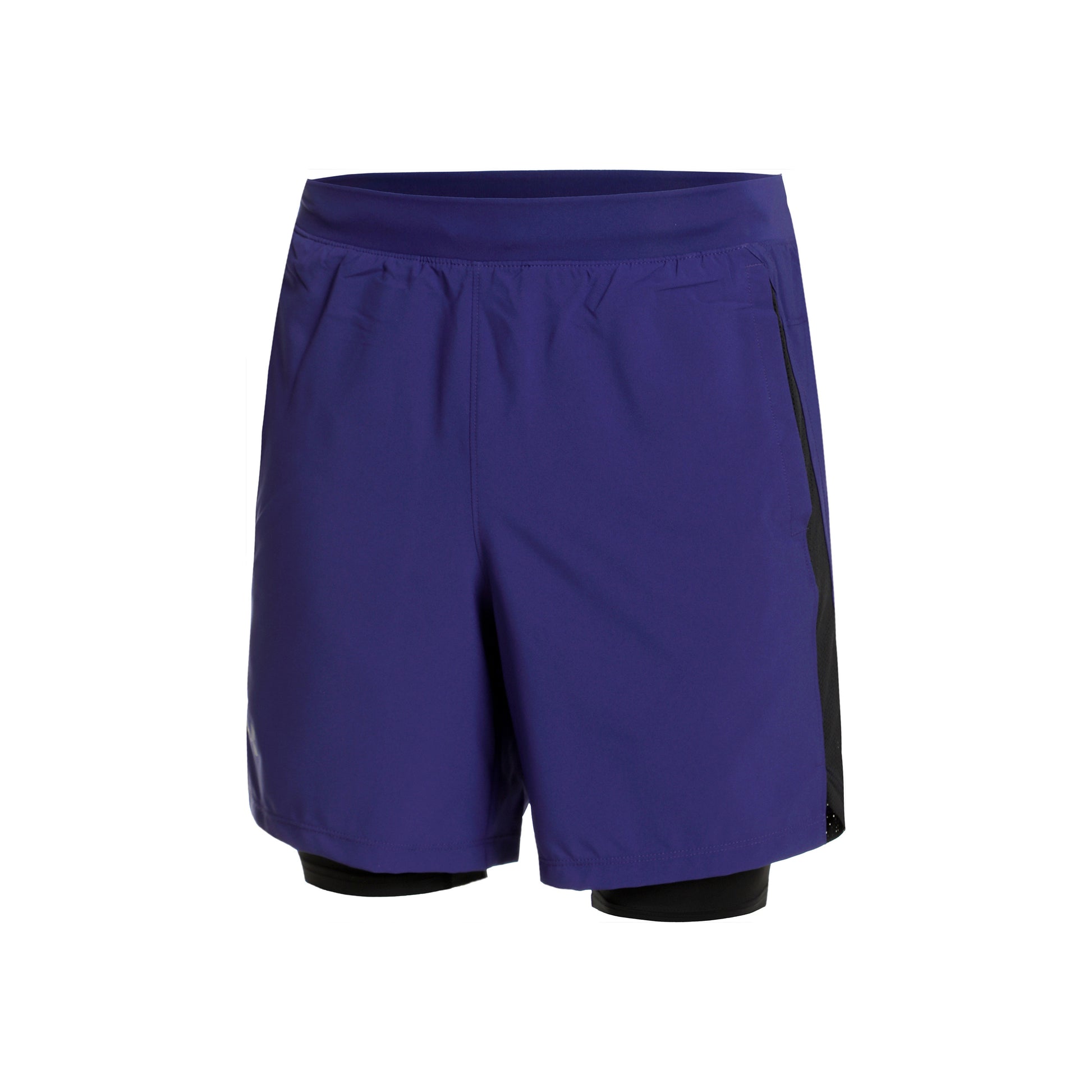 Under Armour Launch 7in 2in1 Shorts Heren - blauw, zwart