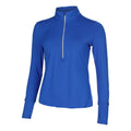 Qualifier Run Half-Zip Longsleeve Dames - blauw, wit
