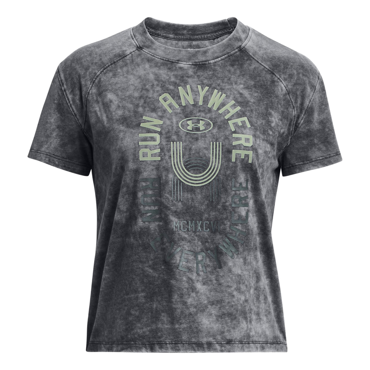 Under Armour Run Everywhere Graphic Hardloopshirt Dames - zwart,