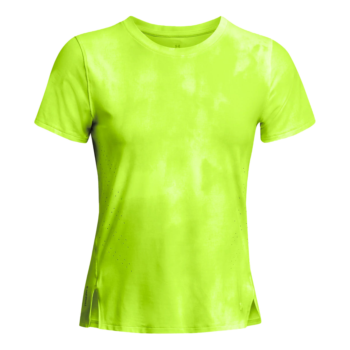 Under Armour Laser Wash SS Hardloopshirt Dames - neongeel,