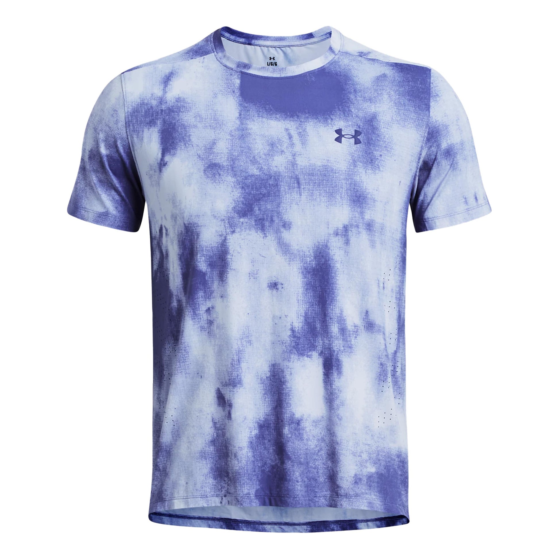 Under Armour Laser Wash Hardloopshirt Heren - paars,