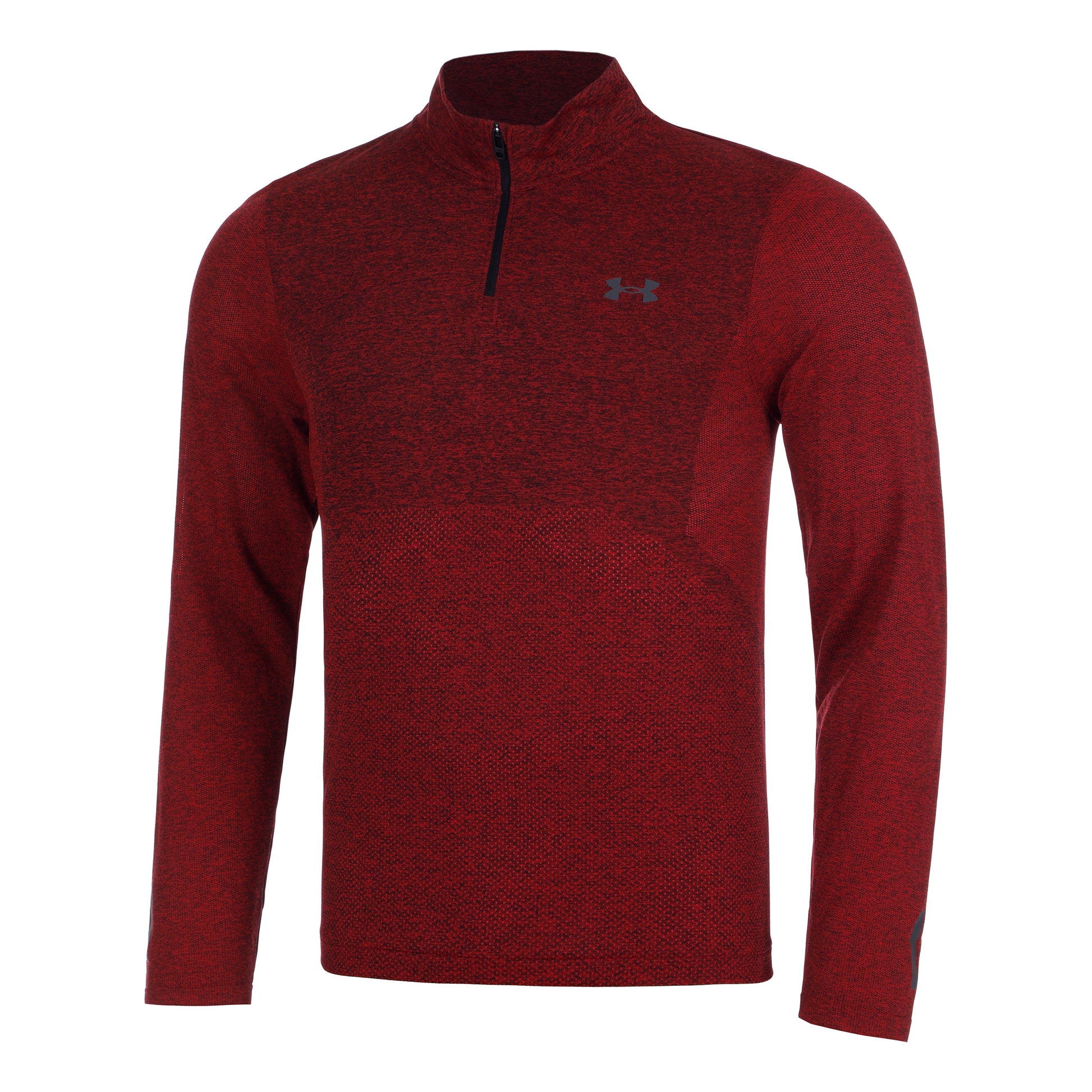 Under Armour Seamless Stride 1/4 Zip Longsleeve Heren - rood,