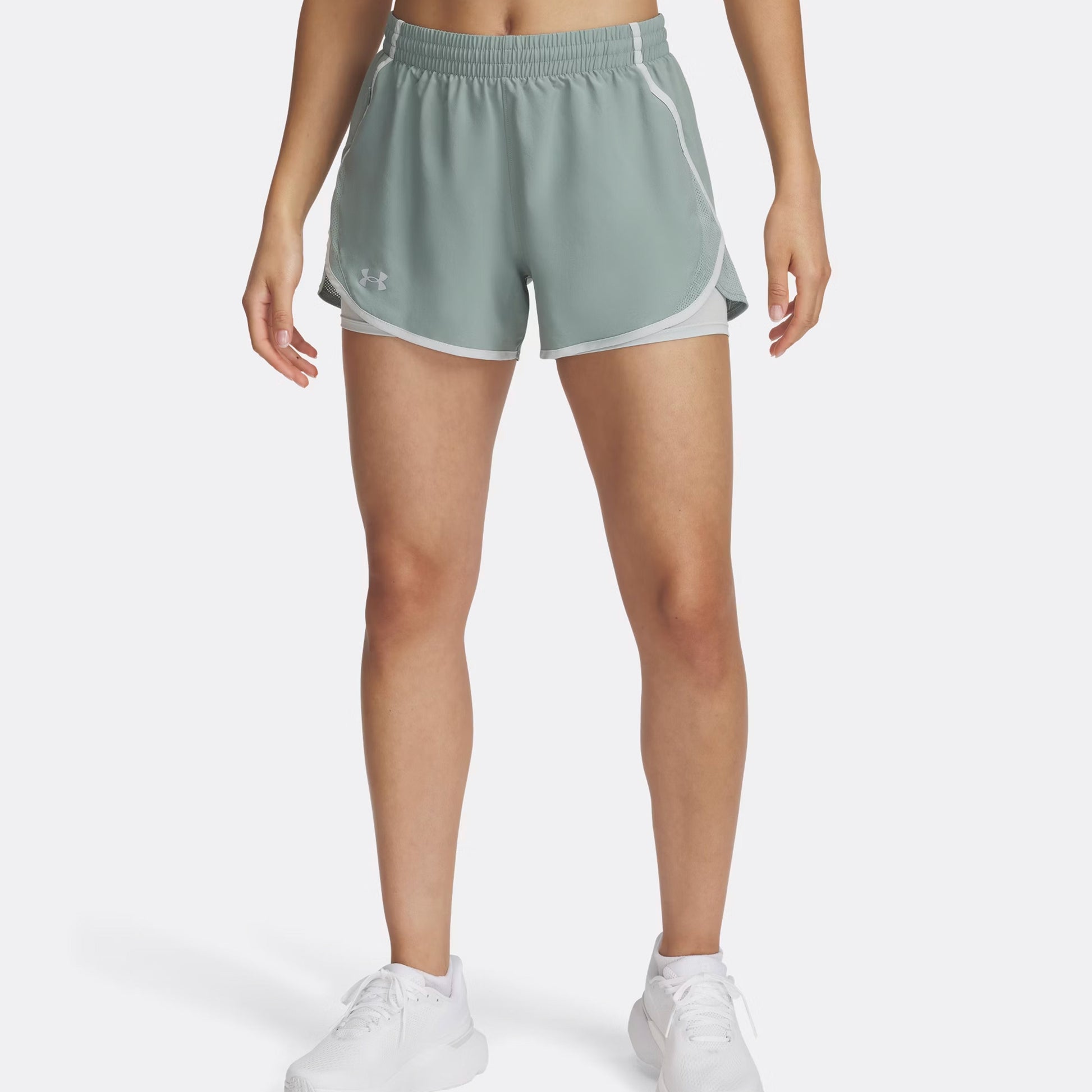 Under Armour Fly By 2in1  Hardloopshorts Dames - groen