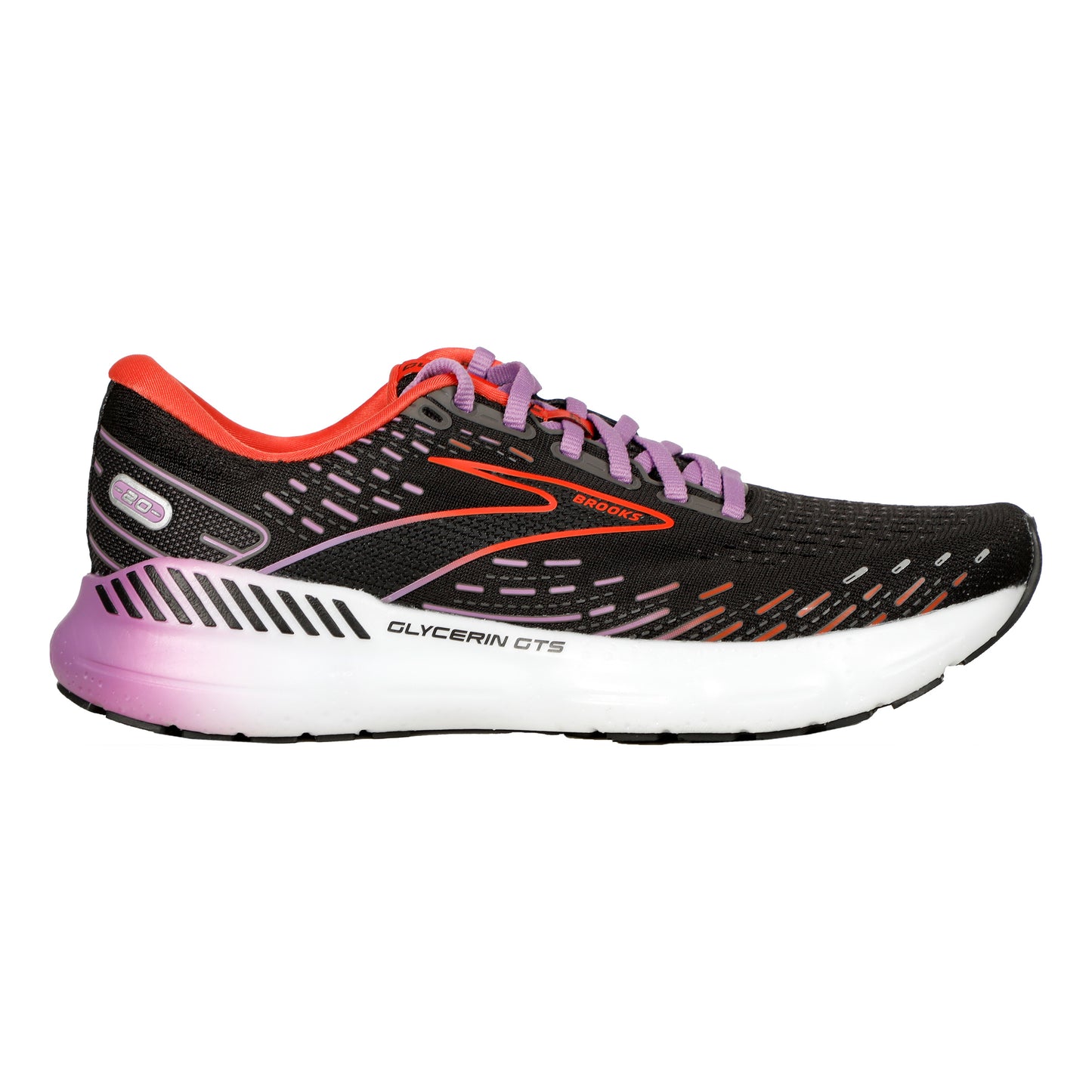 Brooks Glycerin GTS 20 Neutrale schoen Dames - zwart, oranje
