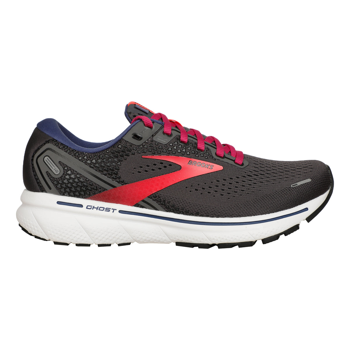 Brooks Ghost 14 Neutrale schoen Dames - grijs, pink