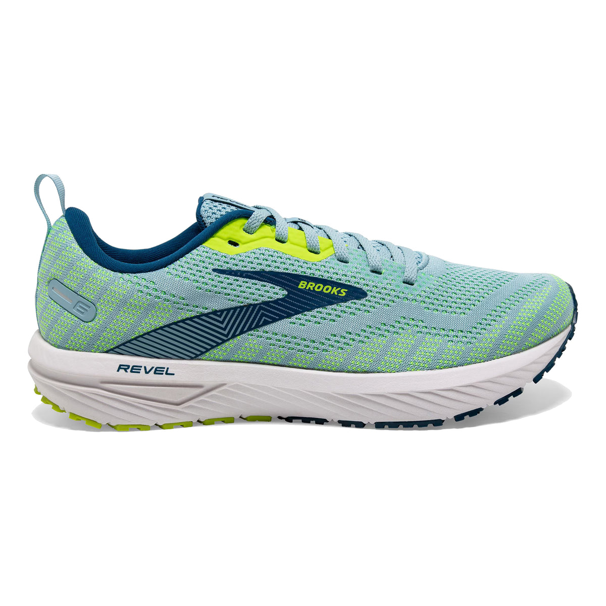 Brooks Revel 6 Neutrale schoen Heren - lichtgroen, blauw