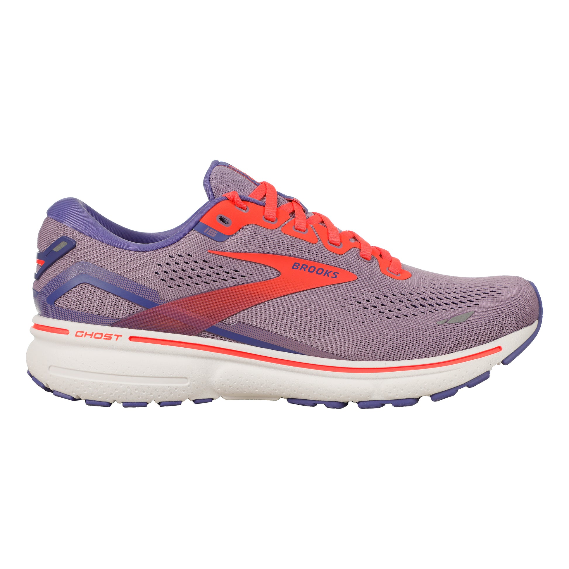 Brooks Ghost 15 Neutrale schoen Dames - paars, oranje
