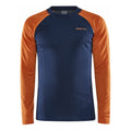 Core Warm Baselayer Topje hardlopen Heren - donkerblauw, oranje