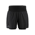 Pro Trail 2in1 Hardloopshorts Heren-Zwart