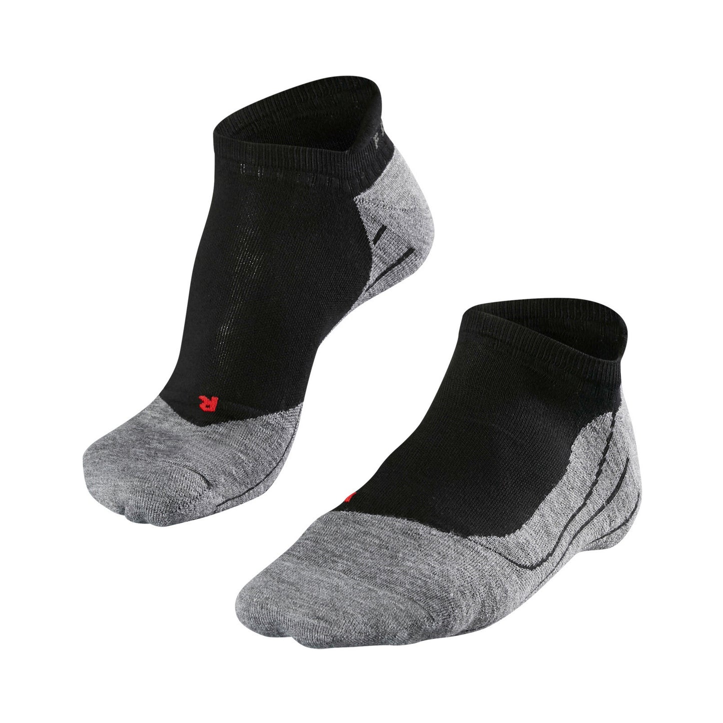 Falke RU4 Endurance Invisible Hardloopsokken Heren-Zwart,Lichtgrijs