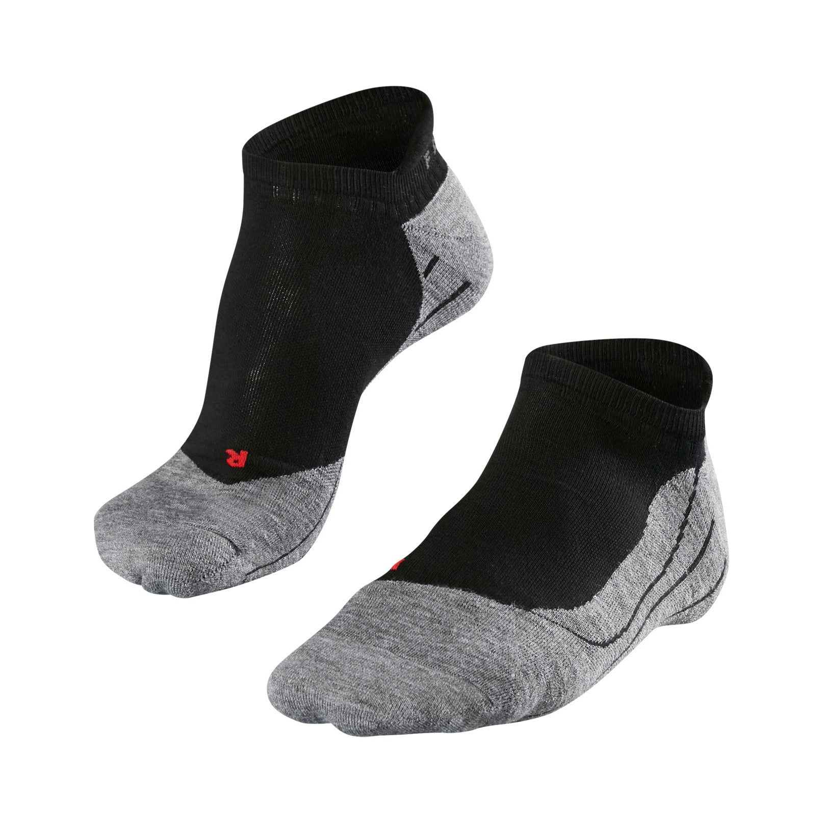 Falke RU4 Endurance Invisible Hardloopsokken Heren-Zwart,Lichtgrijs