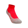 RU4 Endurance Short Hardloopsokken Dames - rood, lichtgrijs