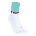RU4 Endurance Compression Hardloopsokken Dames-Wit,Turkoois