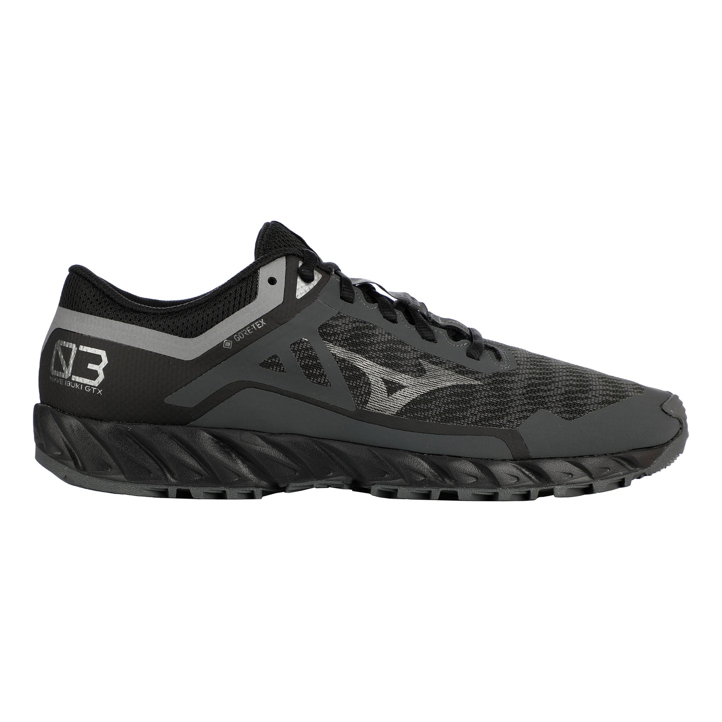 Mizuno Wave Ibuki 3 GTX Trailschoen Dames-Zwart,Donkergrijs