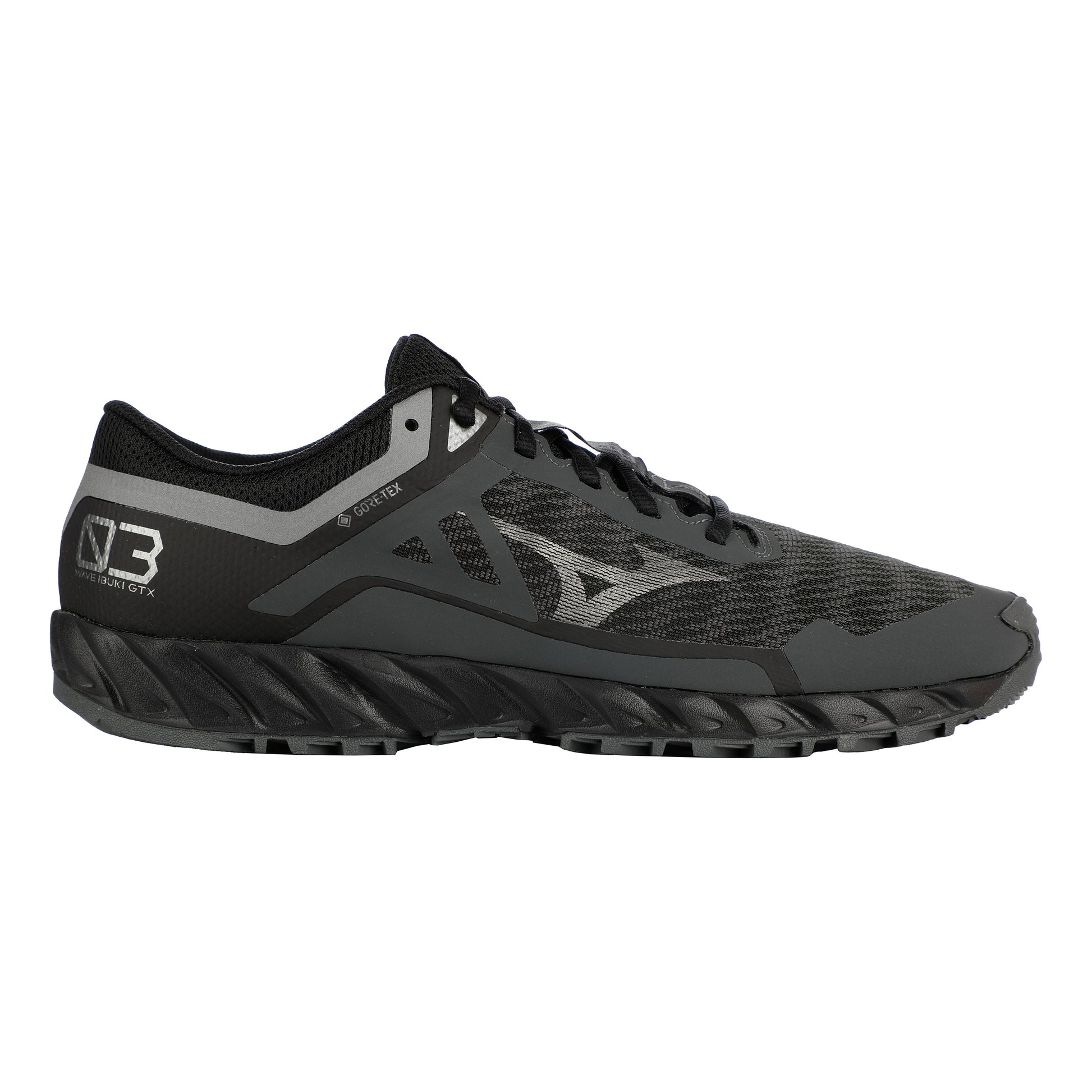 Mizuno Wave Ibuki 3 GTX Trailschoen Dames-Zwart,Donkergrijs