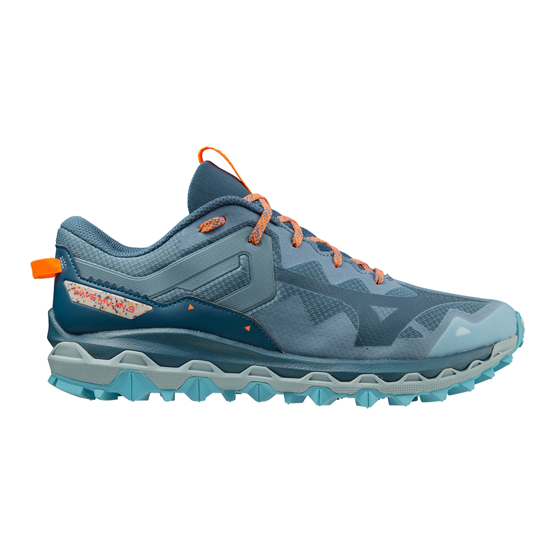 Mizuno Wave Mujin 9 Trailschoen Heren - blauw, grijs