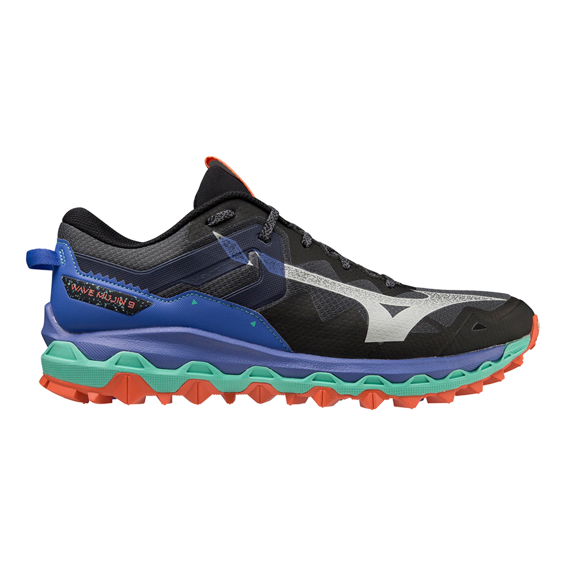 Mizuno Wave Mujin 9 Trailschoen Heren - donkergrijs, blauw