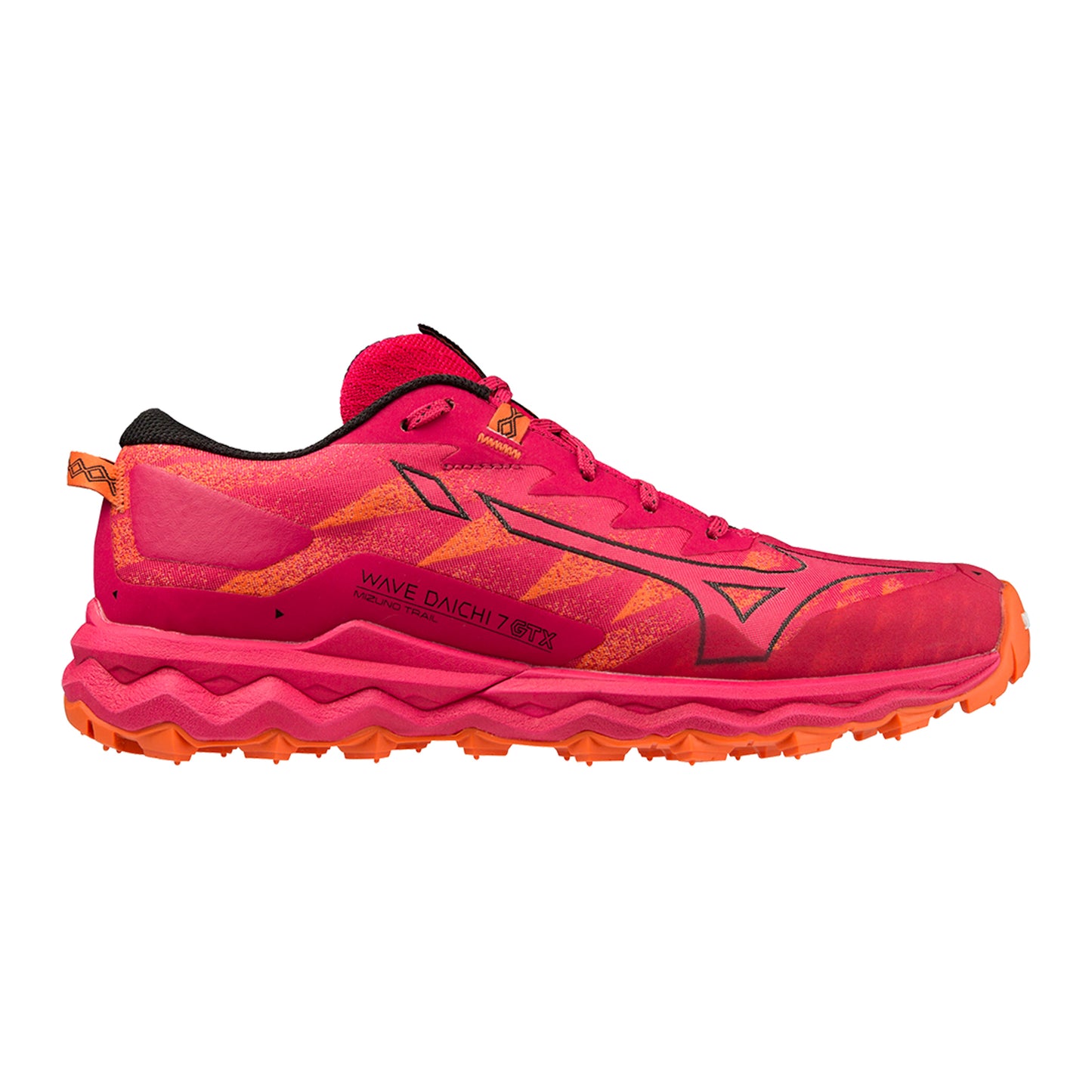 Mizuno Wave Daichi 7 GTX Trailschoen Dames - pink, oranje