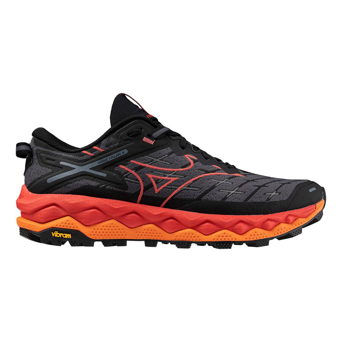 Mizuno Wave Mujin 10 Trailschoen Heren - zwart, oranje
