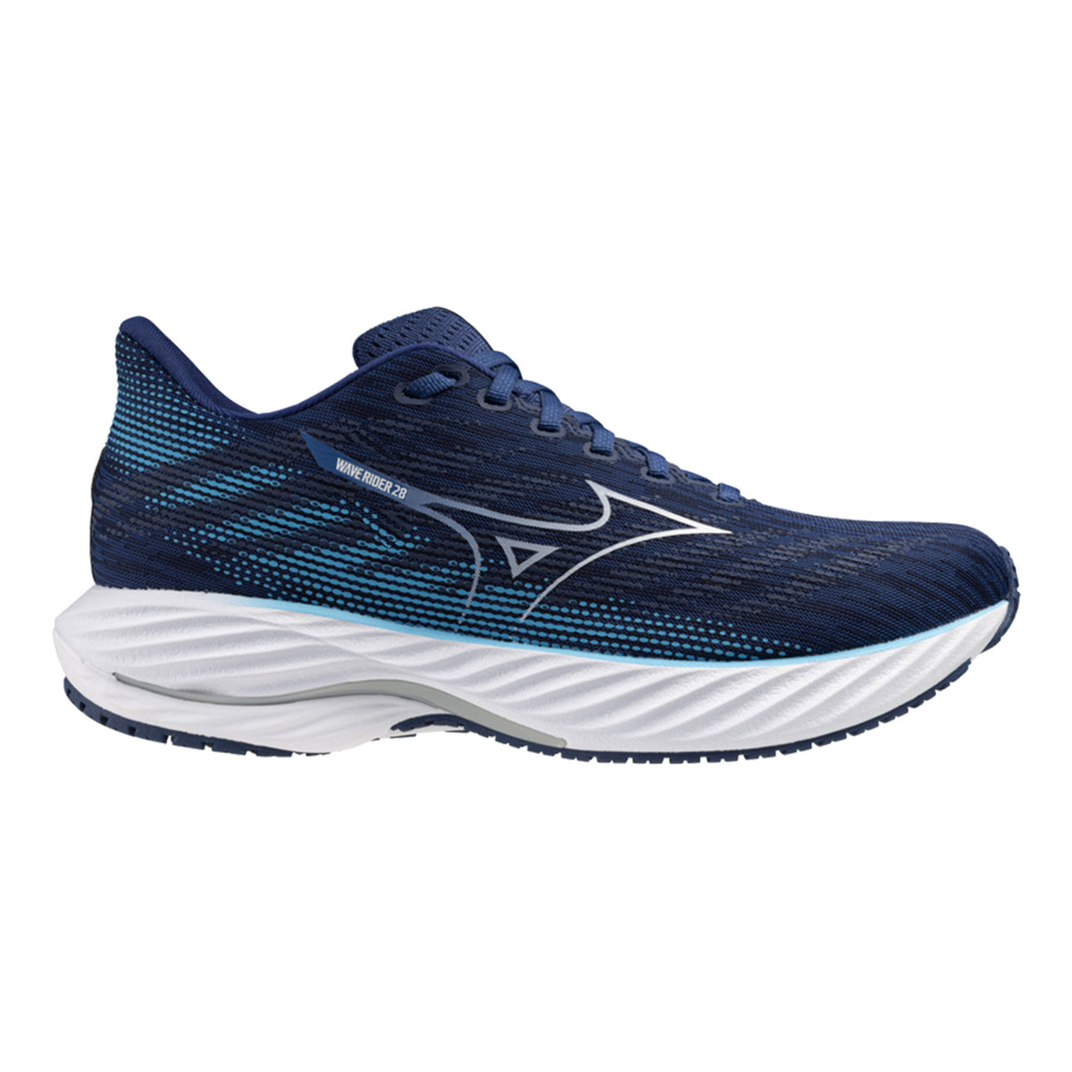Mizuno Wave Rider 28 Neutrale schoen Heren - blauw, wit