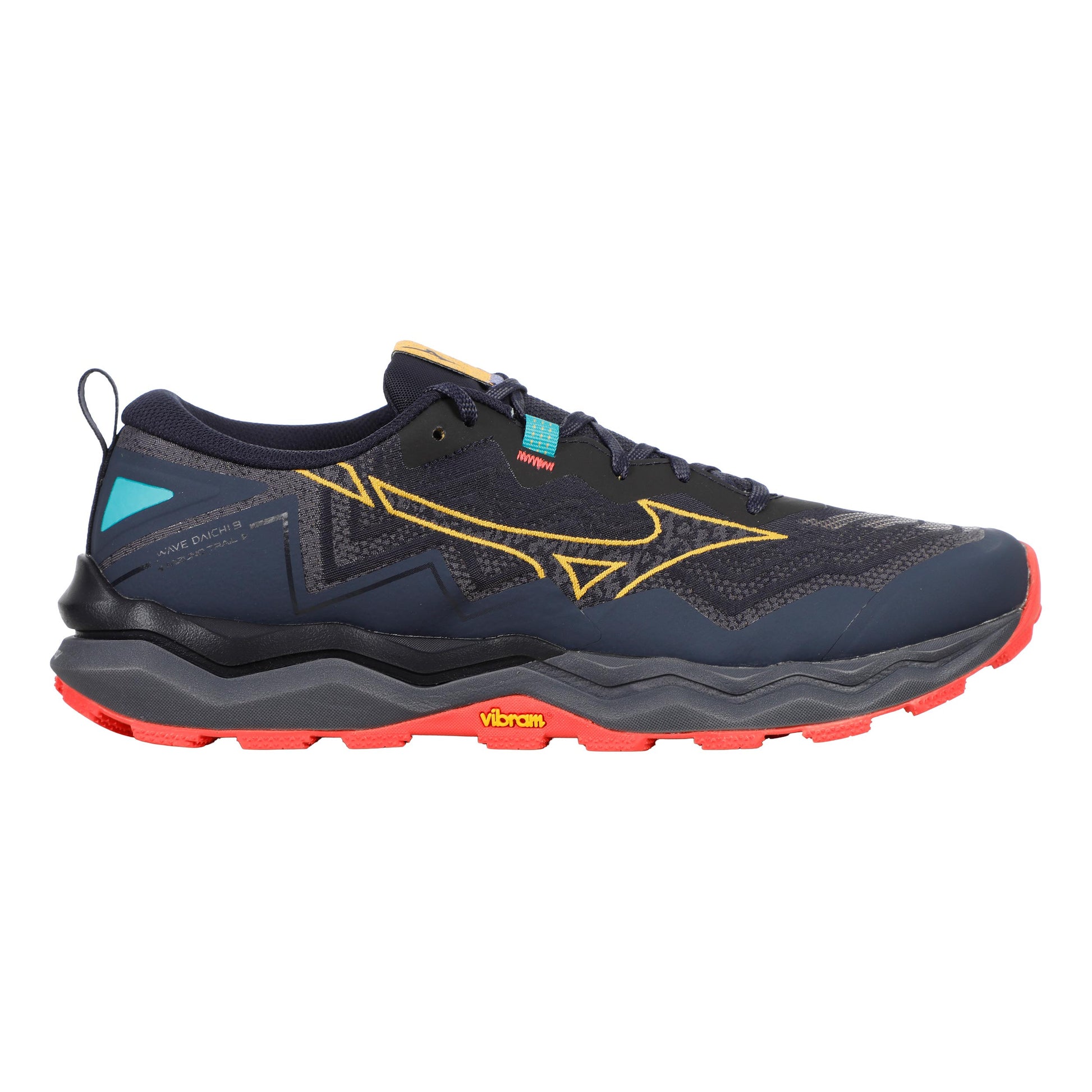 Mizuno Wave Daichi 9                       Trailschoen Heren-donkerblauw, geel