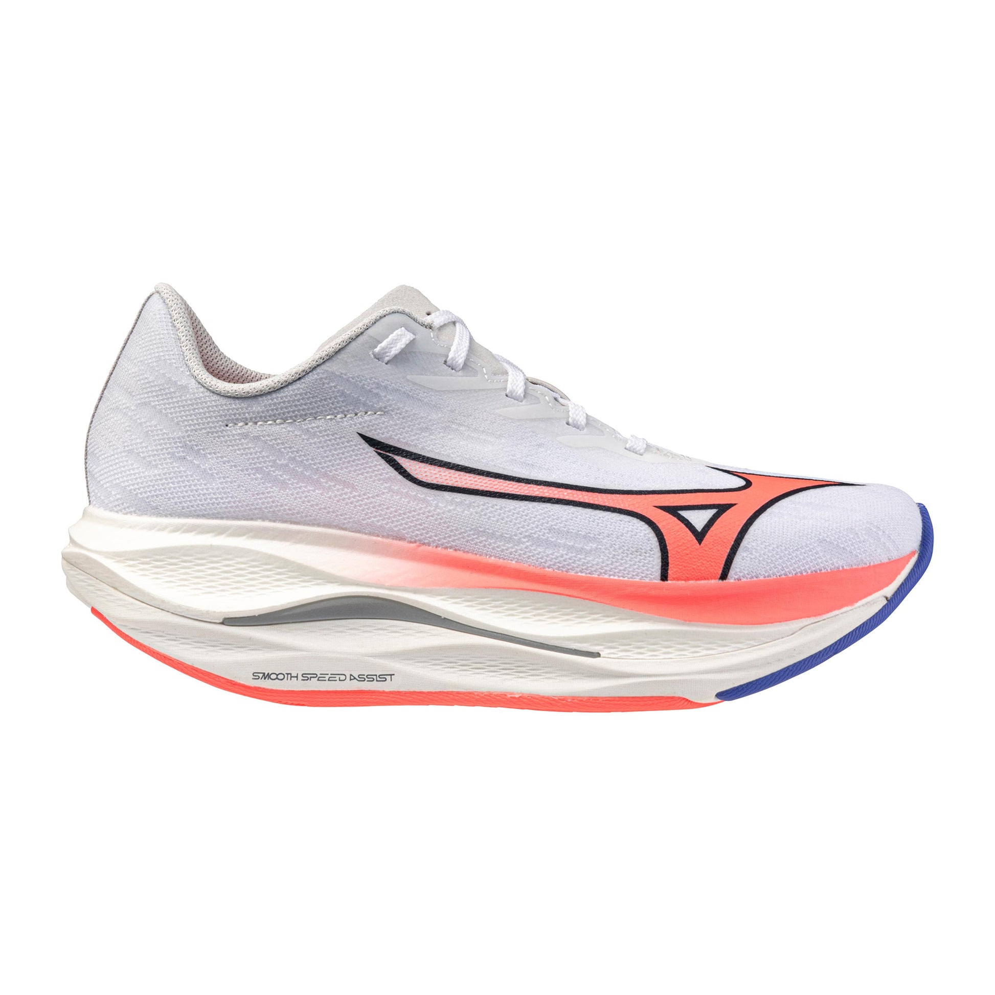 Mizuno Wave Rebellion Flash 3            Wedstrijdschoen Dames-wit, koraal
