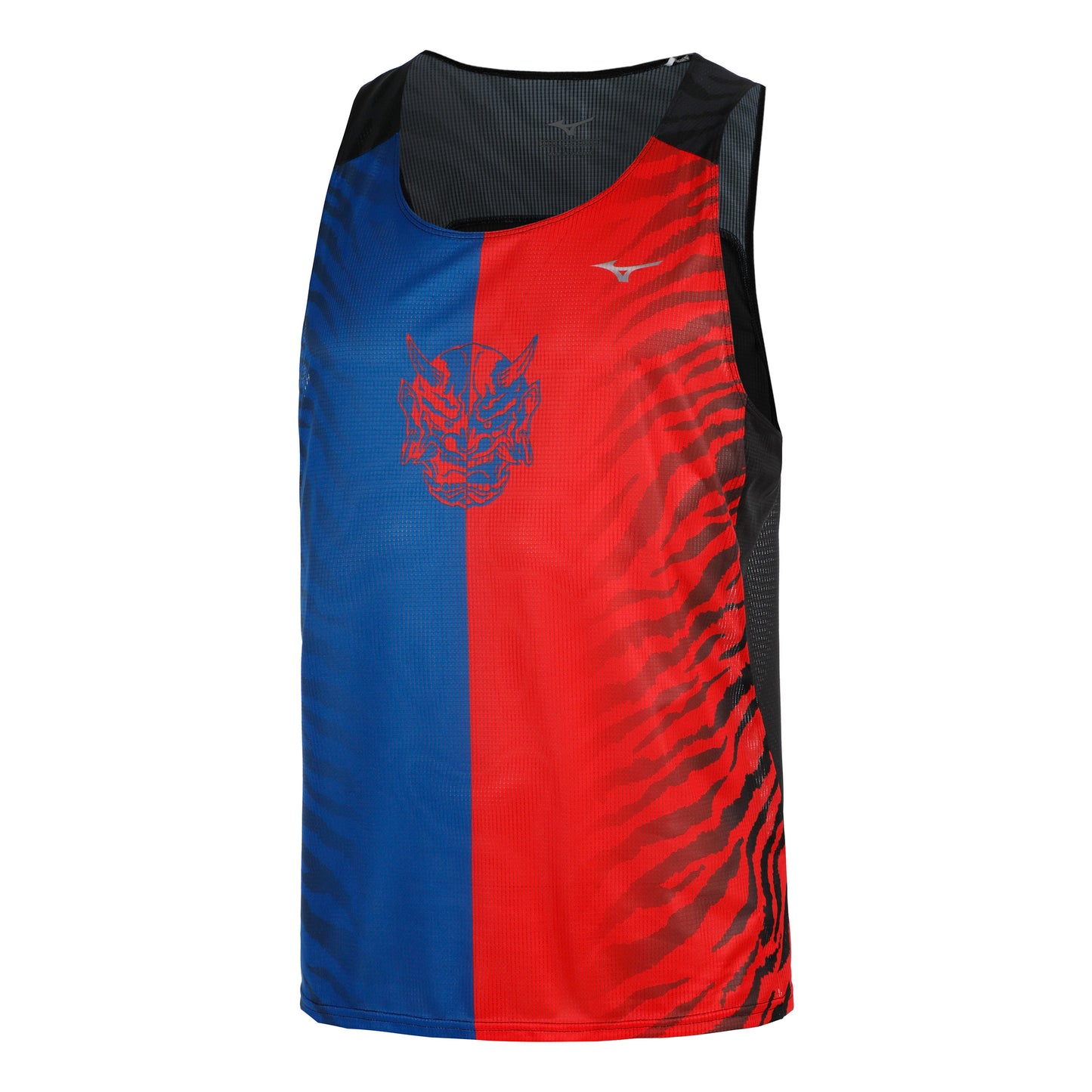 Mizuno DryAeroFlow Graphic Hardloopshirt Heren - rood, blauw