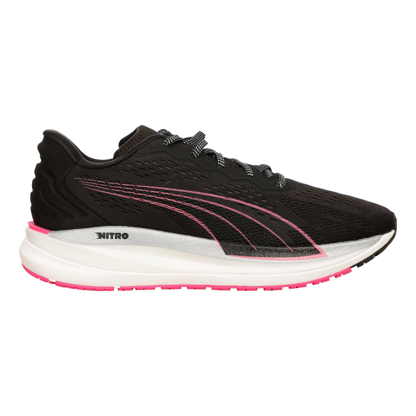 Puma Magnify Nitro Surge Neutrale Schoen Dames-Zwart,Grijs