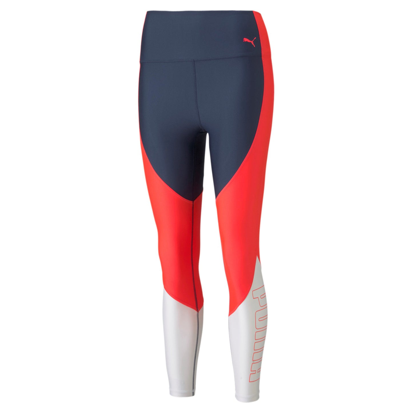 Puma Eversculpt Logo High Waist Tight Dames - donkerblauw, veelkleurig