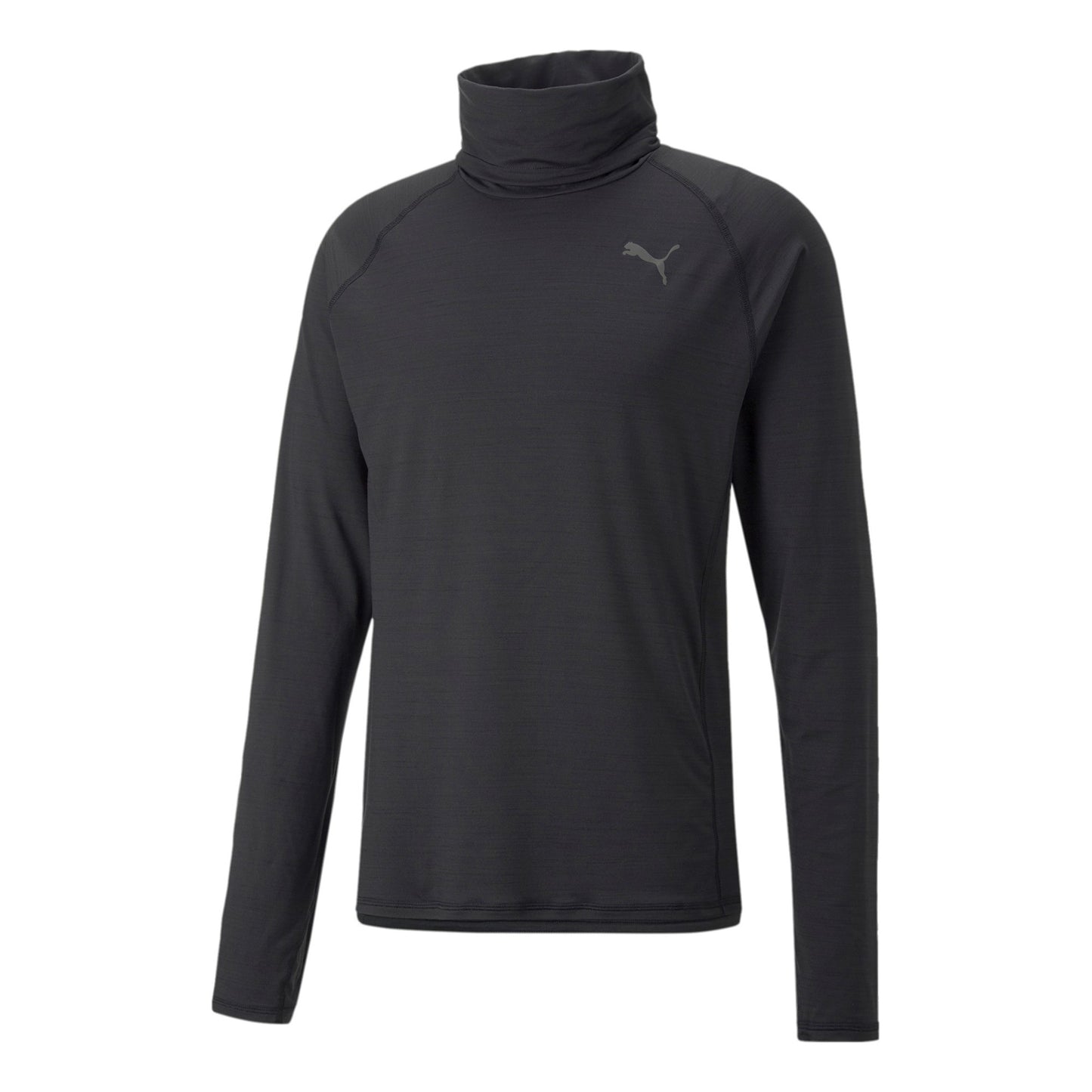 Puma Cloudspun High Neck Longsleeve Heren-Zwart