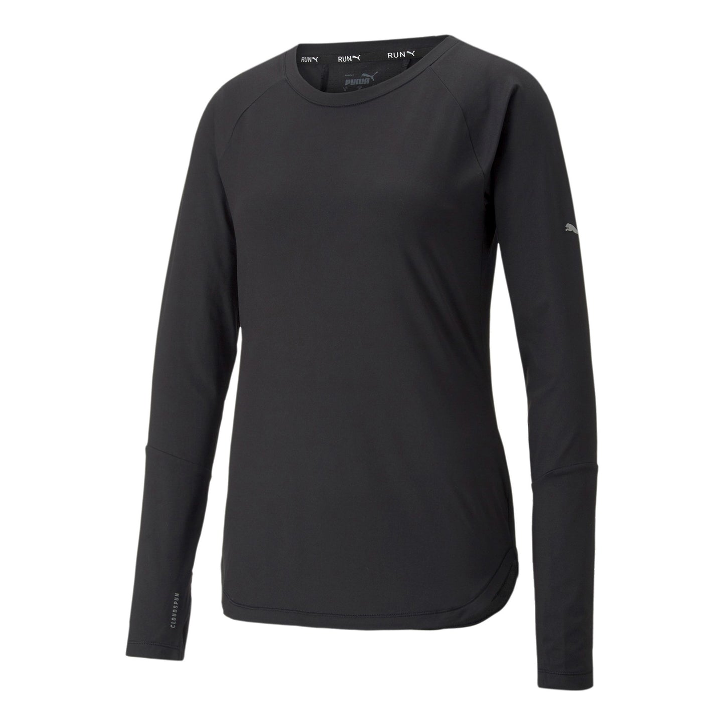 Puma Cloudspun Longsleeve Dames-Zwart