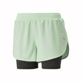 Run Favorite Woven 2in1 3in Hardloopshorts Dames - mint, zwart