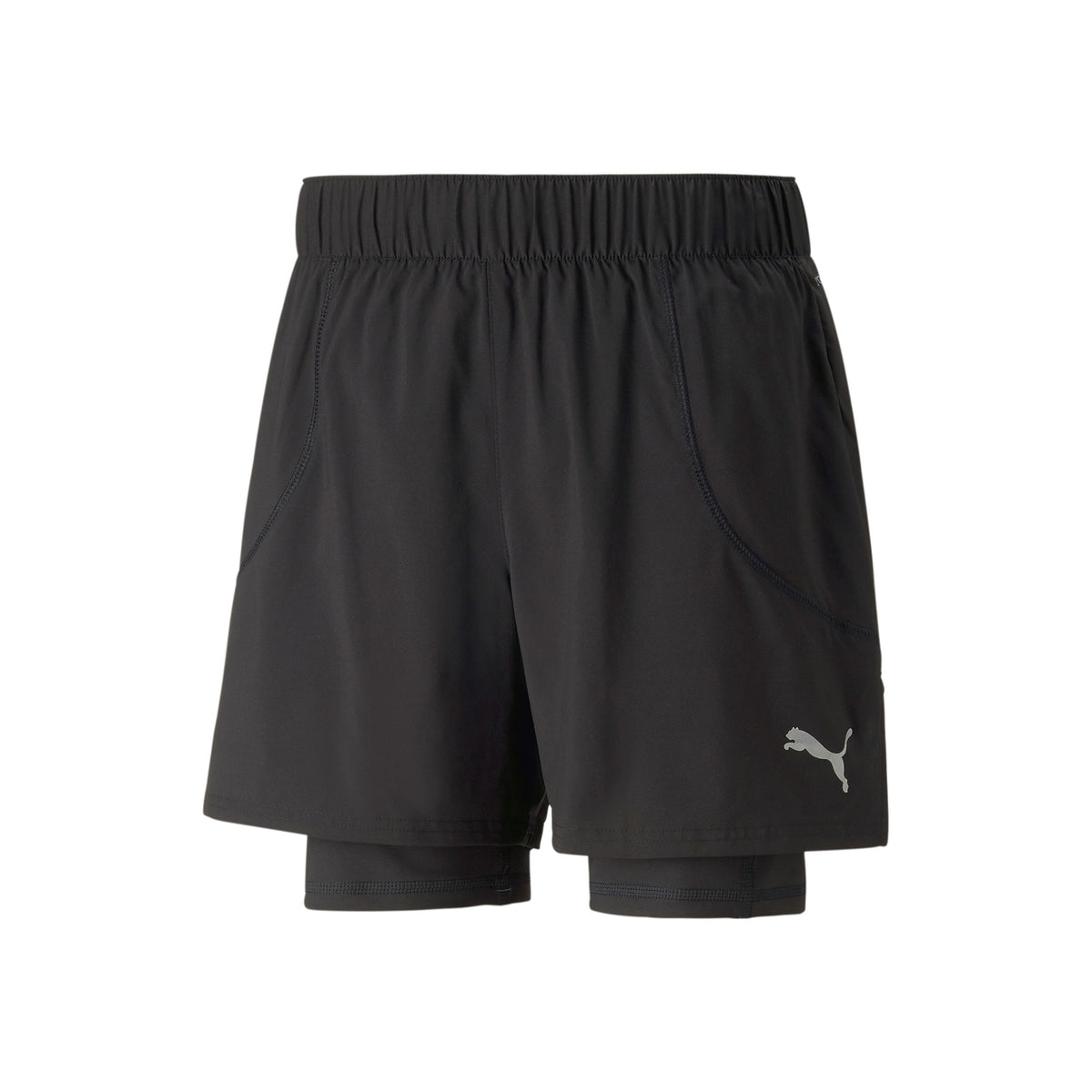 Puma Run 2in1 5in Shorts Heren-Zwart