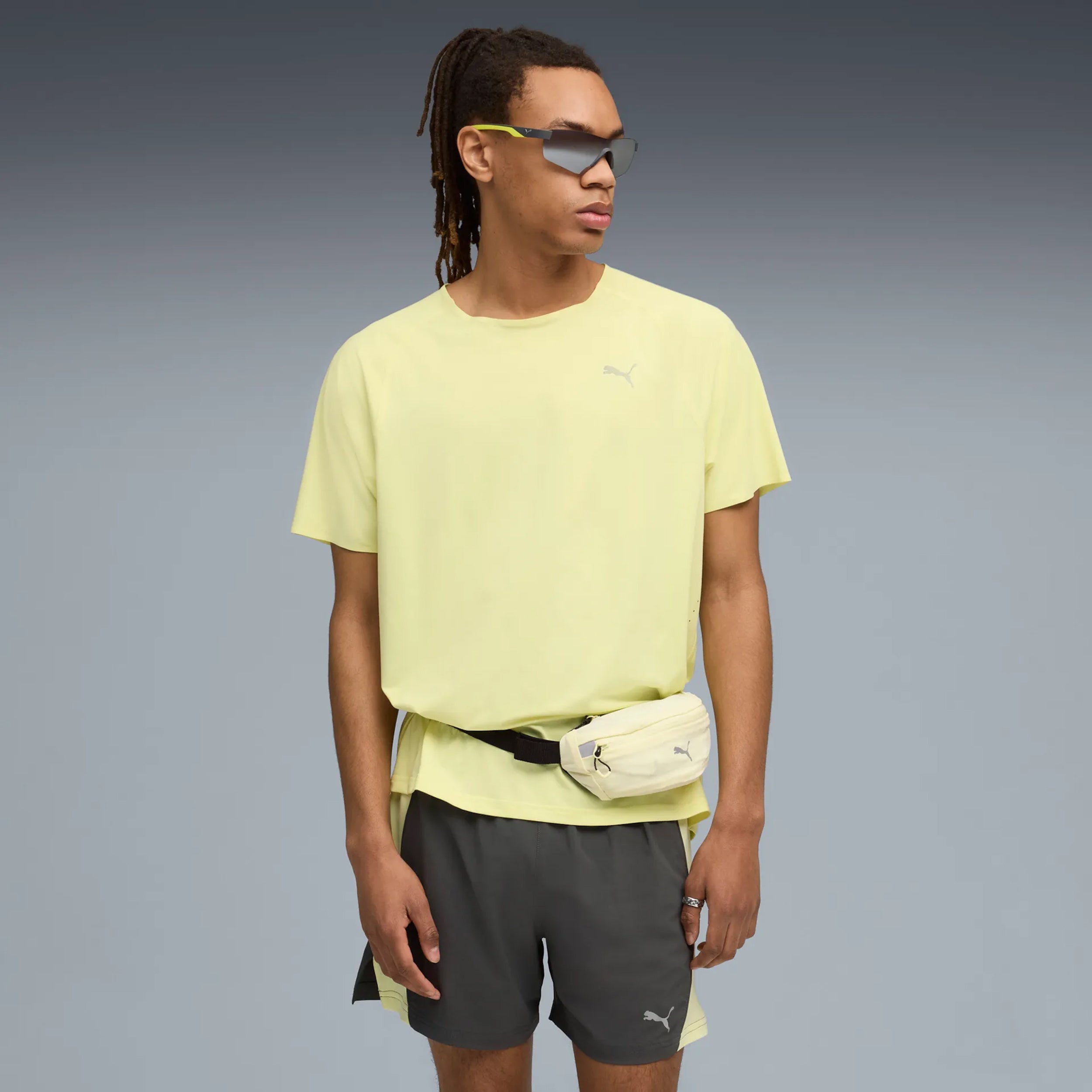 Puma Everyday Cloudspun  Hardloopshirt Heren - geel