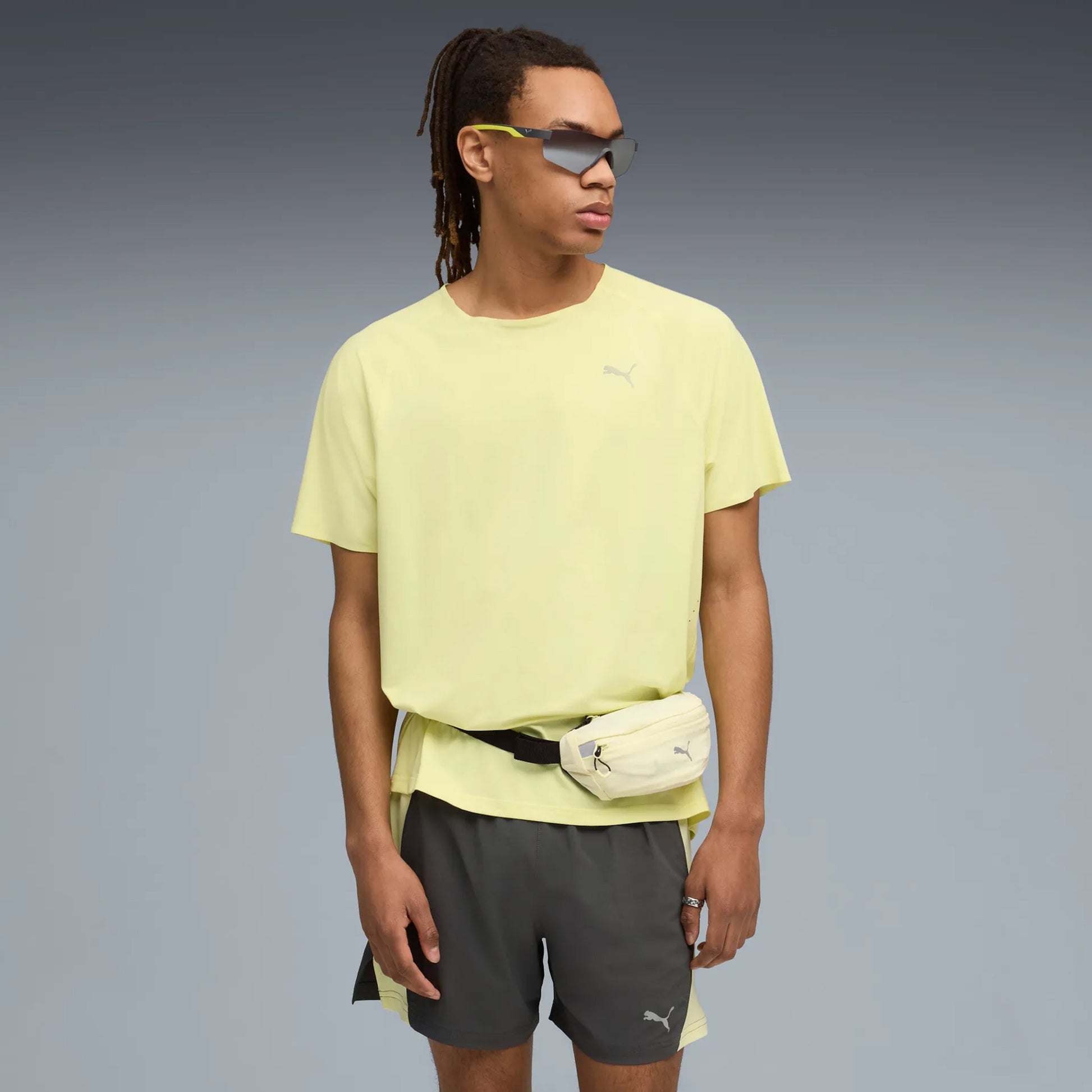 Puma Everyday Cloudspun  Hardloopshirt Heren - geel