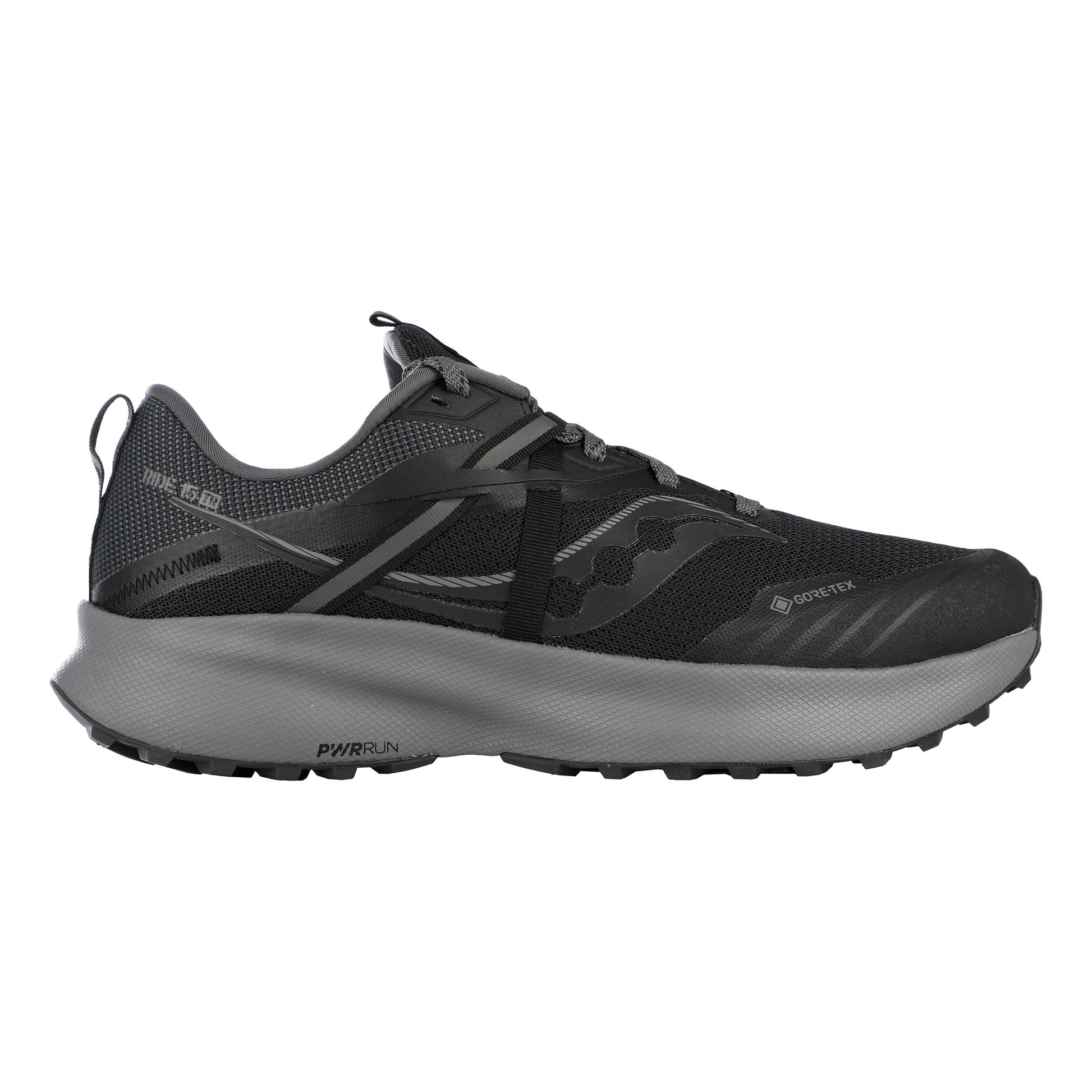Saucony Ride 15 TR GTX Trailschoen Dames-Zwart,Grijs