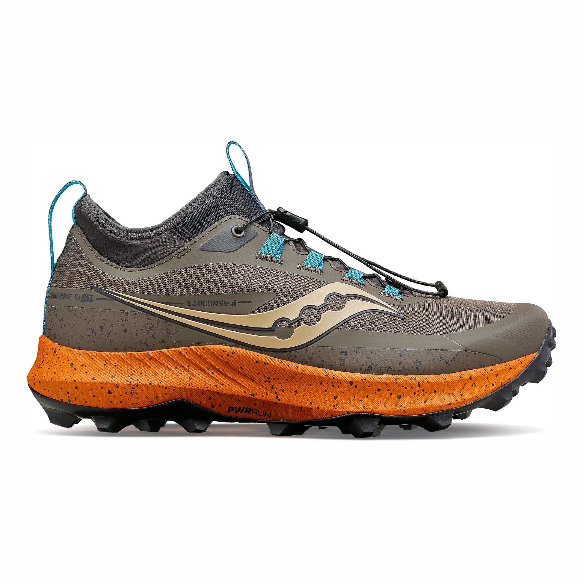 Saucony Peregrine 13 St Trailschoen Heren - grijs, blauw