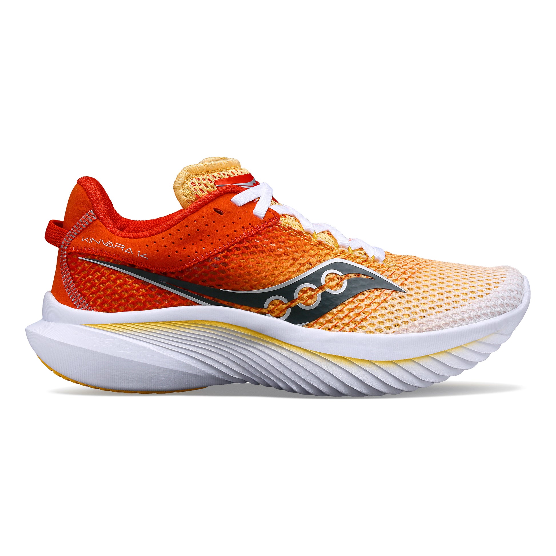 Saucony Kinvara 14 Neutrale schoen Dames - wit, oranje