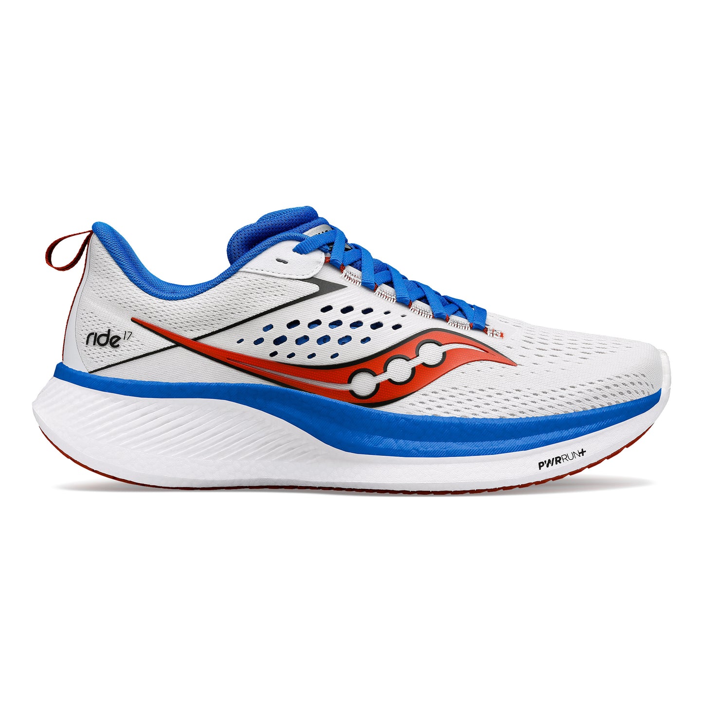 Saucony Ride 17 Neutrale schoen Heren - wit, blauw