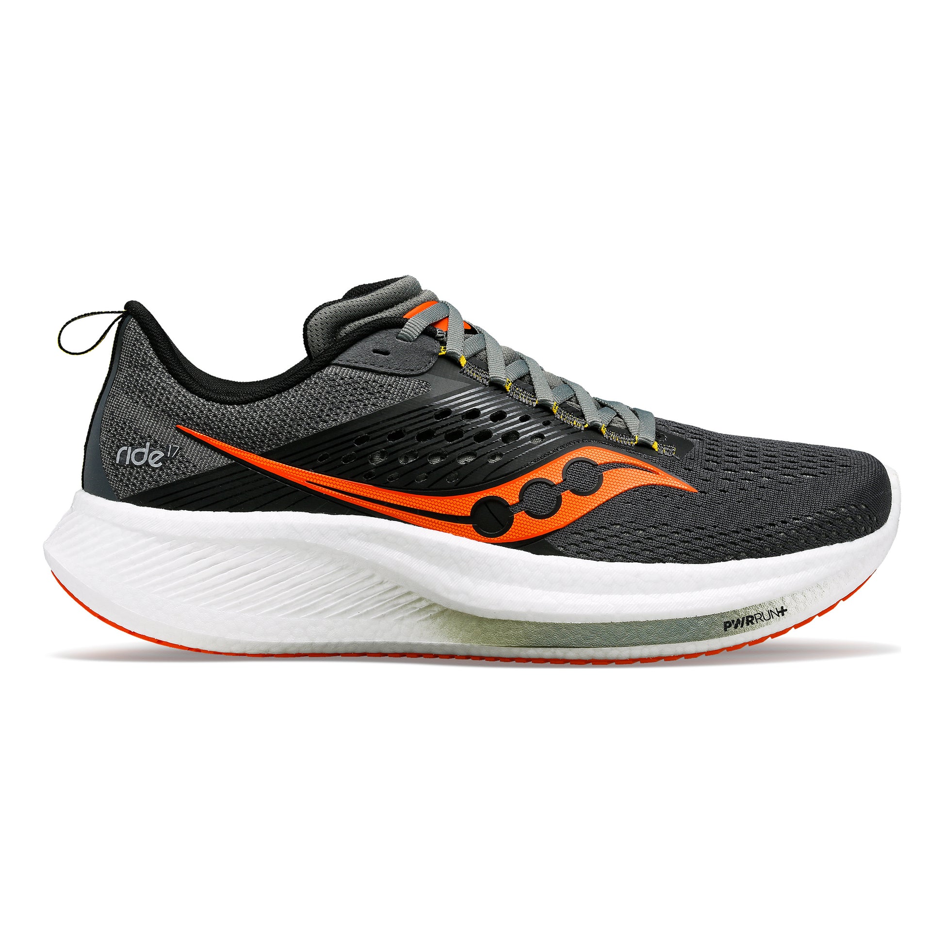 Saucony Ride 17 Neutrale schoen Heren - zwart, oranje
